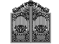 Download file Cổng 2 cánh cnc dxf