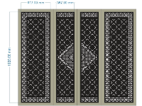 Download file Cổng 4 cánh cnc đẹp