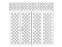 Download file Cổng 4 cánh cnc đơn giản đẹp mắt