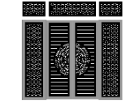 Download file Cổng 4 cánh cnc dxf mới