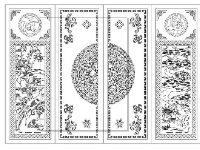 Download file Cổng 4 cánh dxf