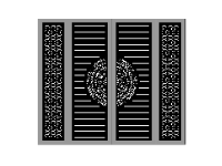 Download file Cổng 4 cánh trống đồng cnc dxf