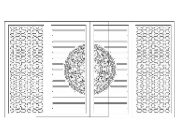 Download file Cổng 4 cánh trống đồng cnc dxf đẹp