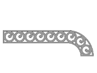 Download file diềm mái kính cnc dxf