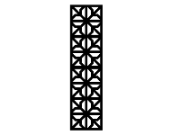 Download file mẫu Vách cổng cnc thiết kế dxf