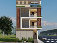 Download file Nhà phố 3 tầng 13x7.6m sketchup
