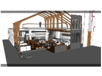 quán cafe file sketchup,quán cafe sketchup,sketchup quán cafe,Model su quán cafe