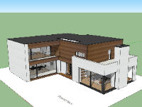 Download file Sketchup biệt thự 2 tầng hiện đại