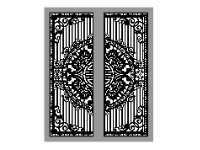 Download mẫu cổng 2 cánh cnc mới nhất dxf