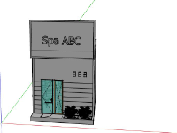Dựng 3d sketchup thiết kế nội, ngoại thất quán spa