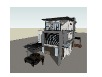 biệt thự 3 tầng dựng file sketchup,dựng model su nhà biệt thự,biệt thự hiện đại dụng 3d su