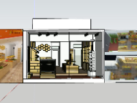 Dựng cửa hàng bán hoa quả 5x14.5m model su