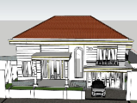 Biệt thự 2 tầng,model su biệt thự 2 tầng,file su biệt thự 2 tầng,file sketchup biệt thự 2 tầng,biệt thự 2 tầng file su