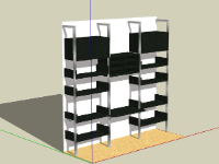 Dựng model sketchup mẫu tủ đựng đồ đẹp