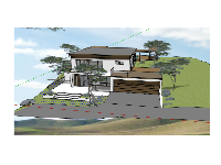 thiết kế homestay file sketchup,dựng 3d su homestay hiện đại,homestay 2 tầng file sketchup