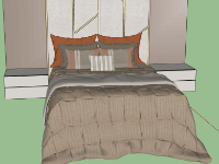 Dựng model su nội thất phòng ngủ