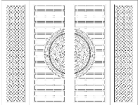 DXF file cổng 4 cánh cnc