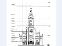 Fiel Autocad mẫu thiết kế nhà thờ thiên chúa giáo đạo tin lành 20x44m