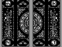 File 2d cnc cổng 4 cánh trúc vạn sự như ý