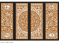 File 2d cnc cổng 4 cánh vạn sự như ý