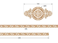 File 2d cnc hoa văn mái kính dxf