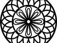 File 2d cnc hoa văn mái kính tròn dxf