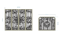 File 2d cổng 2 cánh chính và phụ cnc