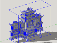 File 3d dựng lăng mộ đá model sketchup