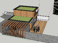 File 3d nhà bungalow kích thước 13.5x6.5m