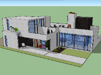 Model sketchup nhà,file 3d nhà ở,3d sketchup nhà phố,file su nhà phố