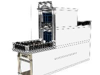 File 3d nhà phố 2 tầng 1 tum 4x20m model sketchup