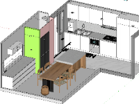 File 3d phòng bếp sketchup đẹp mắt