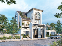 File 3d sketchup biệt thự 3 tầng 10x20m