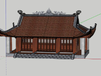 File sketchup chùa,File 3d sketchup chùa,File 3d chùa,mẫu chùa đẹp