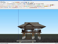 chòi nghỉ,Sketchup chòi nghỉ,chòi nghỉ dưỡng,Sketchup chòi