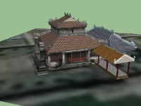 File 3d sketchup Thái Bình lâu Hoàng Thành Huế