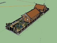 File 3d thiết kế nhà từ đường đẹp