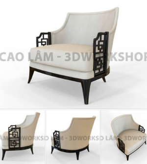 Ghế Sofa,model file 3ds max,Ghế sofa Elan Lounge Chair