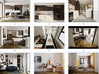 File 3dmax thiết kế nội thất phòng ngủ + phòng khách