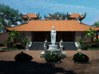 File 3dsmax Phối cảnh Chùa