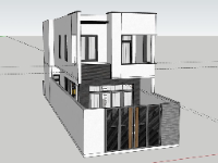 File 3dsu nhà phố 2 tầng 6x14m