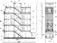 nhà phố 5 tầng 5x16m,Bản vẽ nhà phố tân cổ điển,Bản vẽ nhà liền kề 5 tầng,Thiết kế nhà phố 5 tầng,Mẫu nhà liền kề tân cổ điển,File Atuocad nhà phố 5x16m