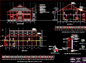 File autocad bản vẽ kiến trúc nhà hàng Thủ Đức