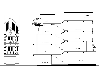 File Autocad bản vẽ kiến trúc nhà phố thiết kế lệch tầng 4 tầng 1 tum 4.5x20m mặt tiền