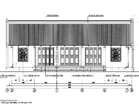 File autocad bản vẽ nhà cổ gỗ lim nhà thờ họ thiết kế 5 gian 6.2x13.5m