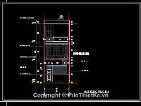 Nhà phố 3 tầng 4.5x16.5m,File cad nhà phố 3 tầng,nhà phố 3 tầng file cad,nhà phố 3 tầng,autocad nhà phố 3 tầng