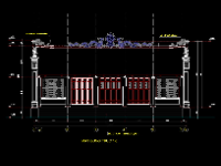 File autocad Bản vẽ thi công chùa đại tự 13x14m