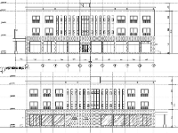 File autocad bản vẽ thiết kế ký túc xá 3 tầng 15.4x40.4m