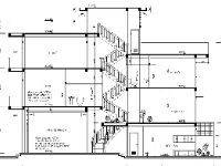 File Autocad bản vẽ thiết kế nhà phố 3 tầng 1 tum kiến trúc lêch tầng 4x15m mặt tiền