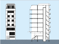 File autocad Bản vẽ thiết kế tòa văn phòng làm việc 8 tầng 7.3x13m
